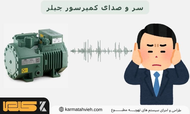 سر و صدای کمپرسور چیلر