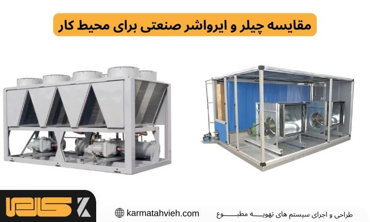 مقایسه چیلر و ایرواشر صنعتی برای محیط کار